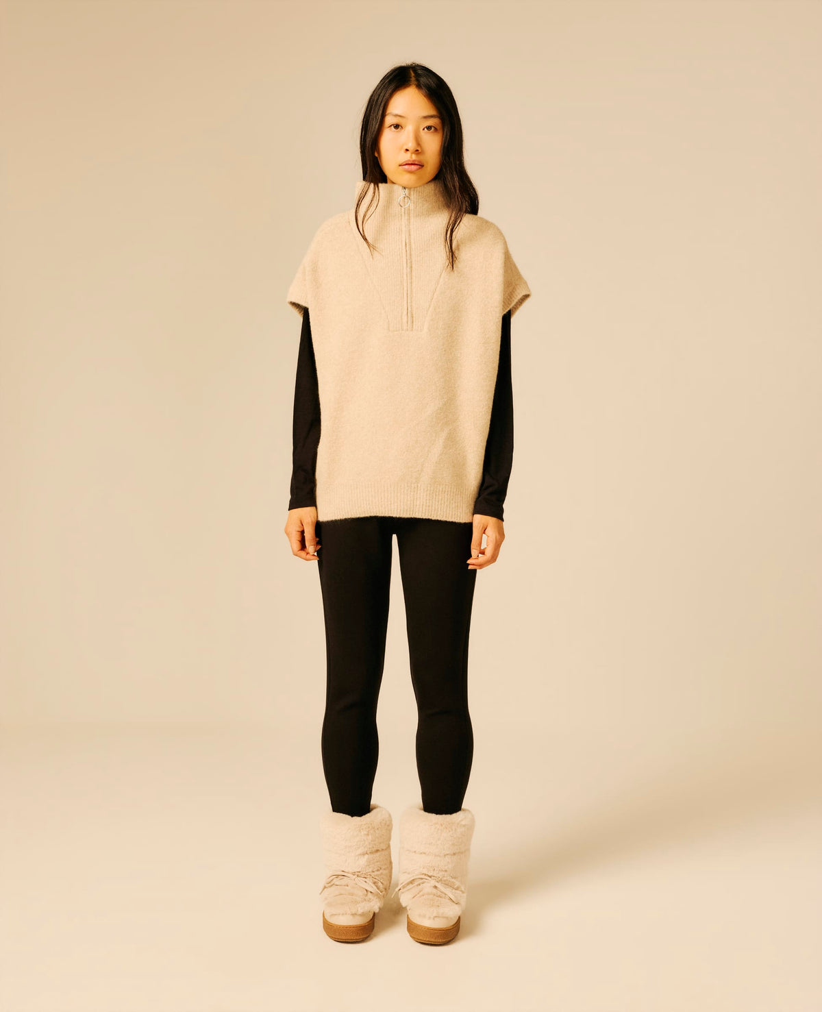 Pull femme beige - Unver | Sun Valley