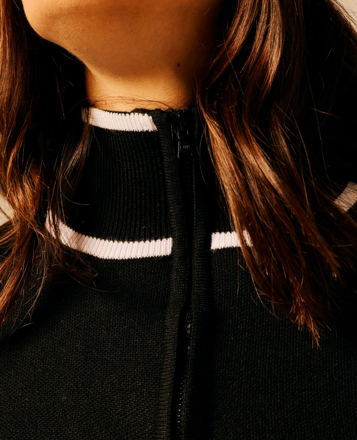 Pull full zip femme noir - Uplift | Sun Valley, vue 4