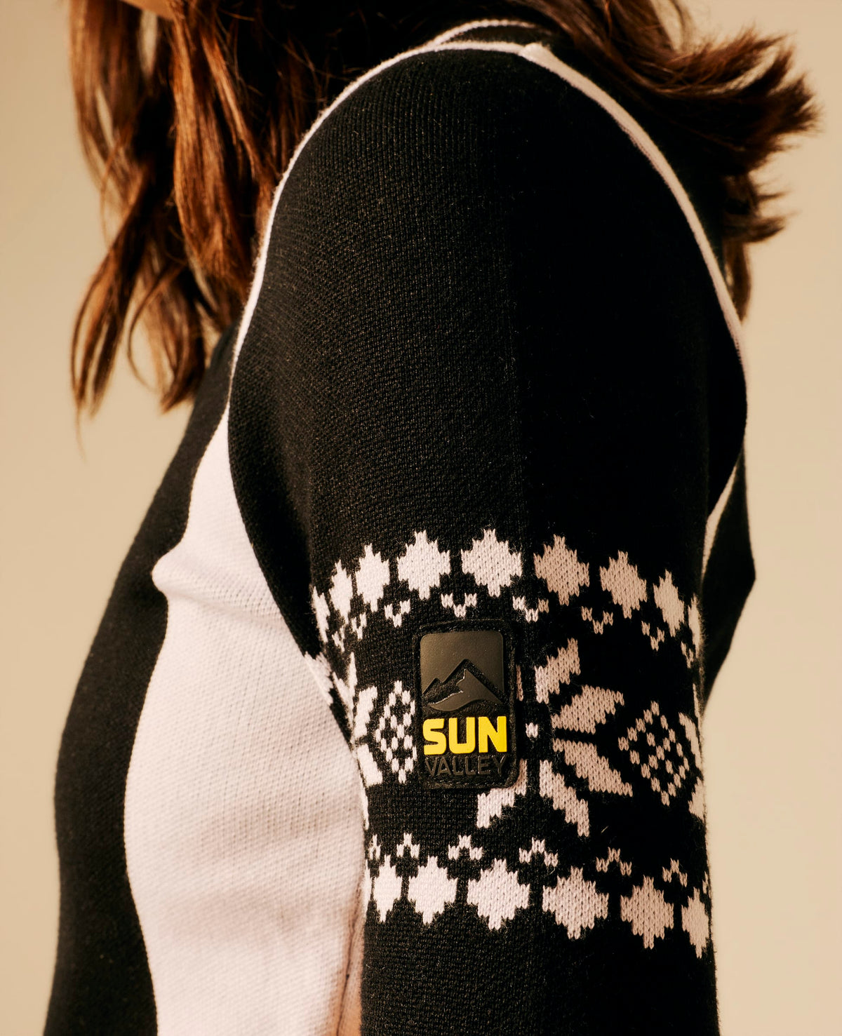 Pull full zip femme noir - Uplift | Sun Valley, vue 5