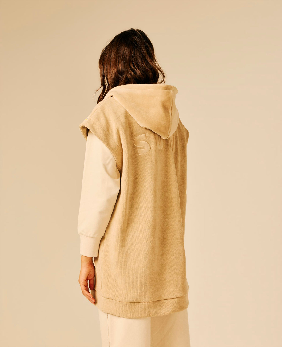 Robe femme beige - Tayca | Sun Valley, vue 2