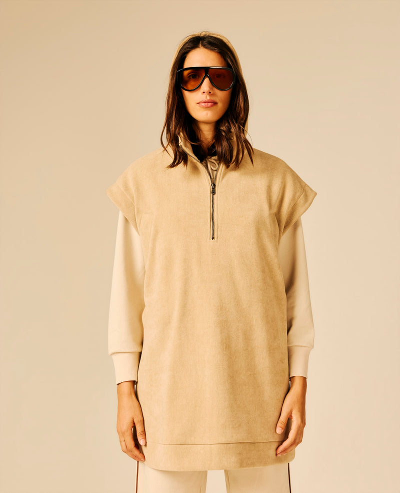 Robe femme beige - Tayca | Sun Valley, vue 3