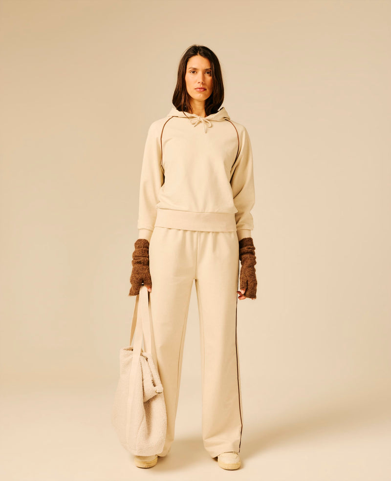 Sweat capuche femme beige clair - Djett | Sun Valley