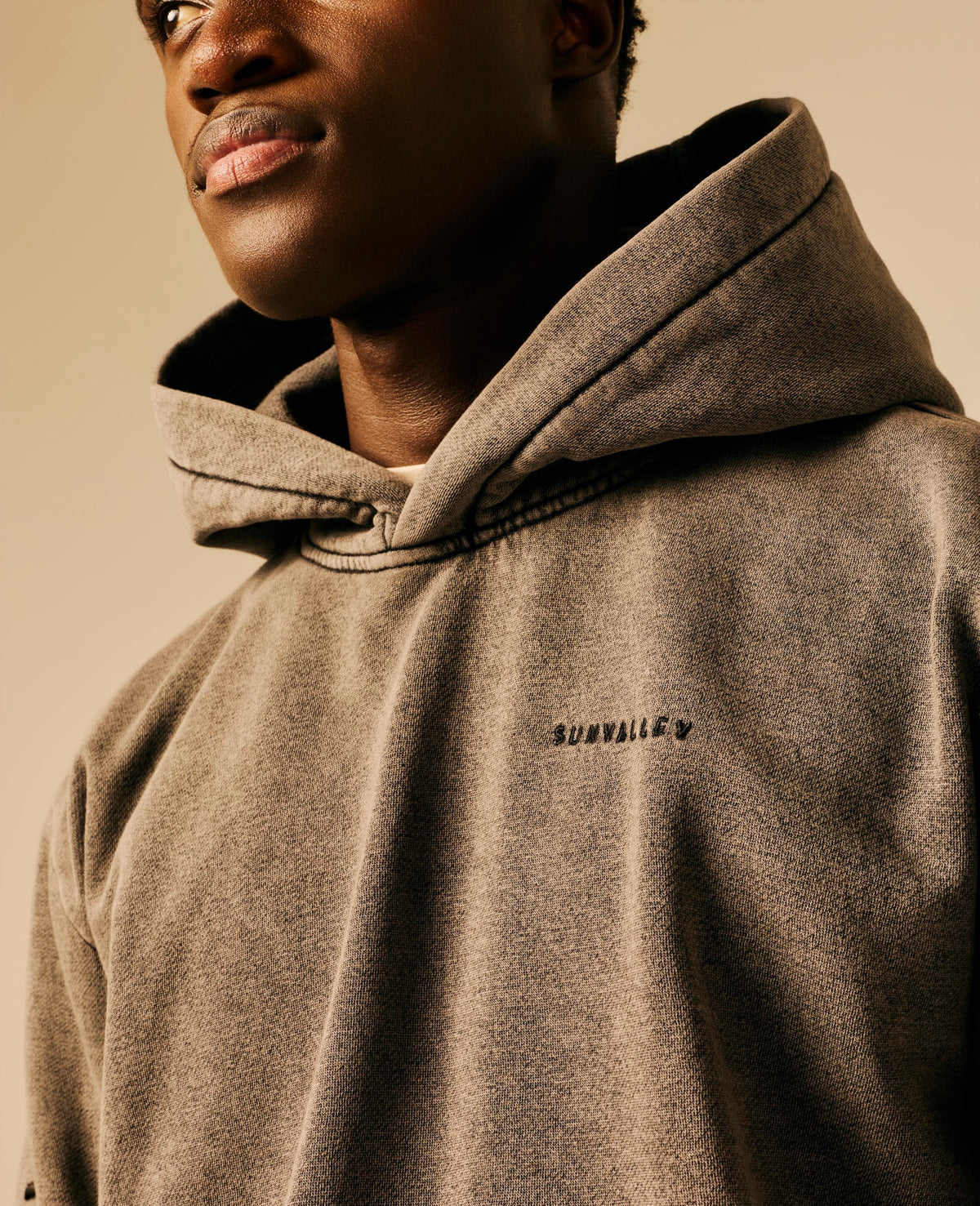Sweat capuche homme noir - Laster | Sun Valley, vue 5