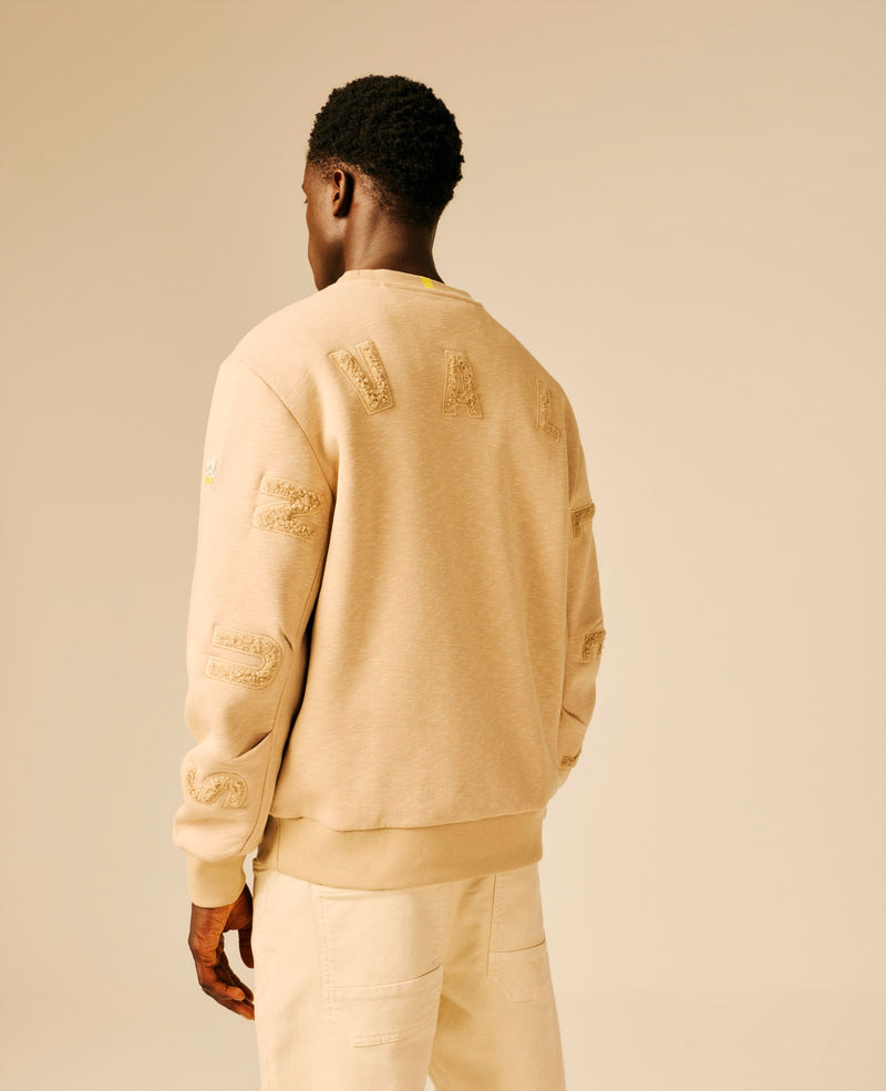 Sweat col rond unisexe beige - Leins | Sun Valley, vue 2