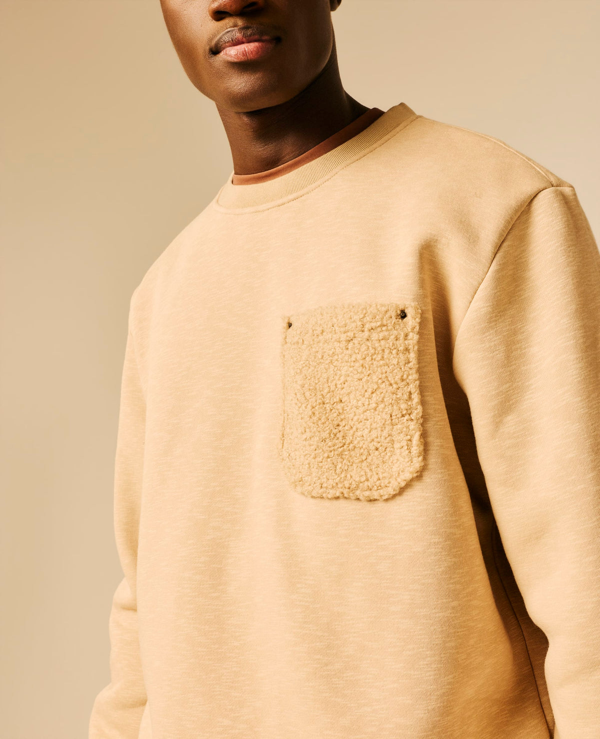 Sweat col rond unisexe beige - Leins | Sun Valley, vue 6