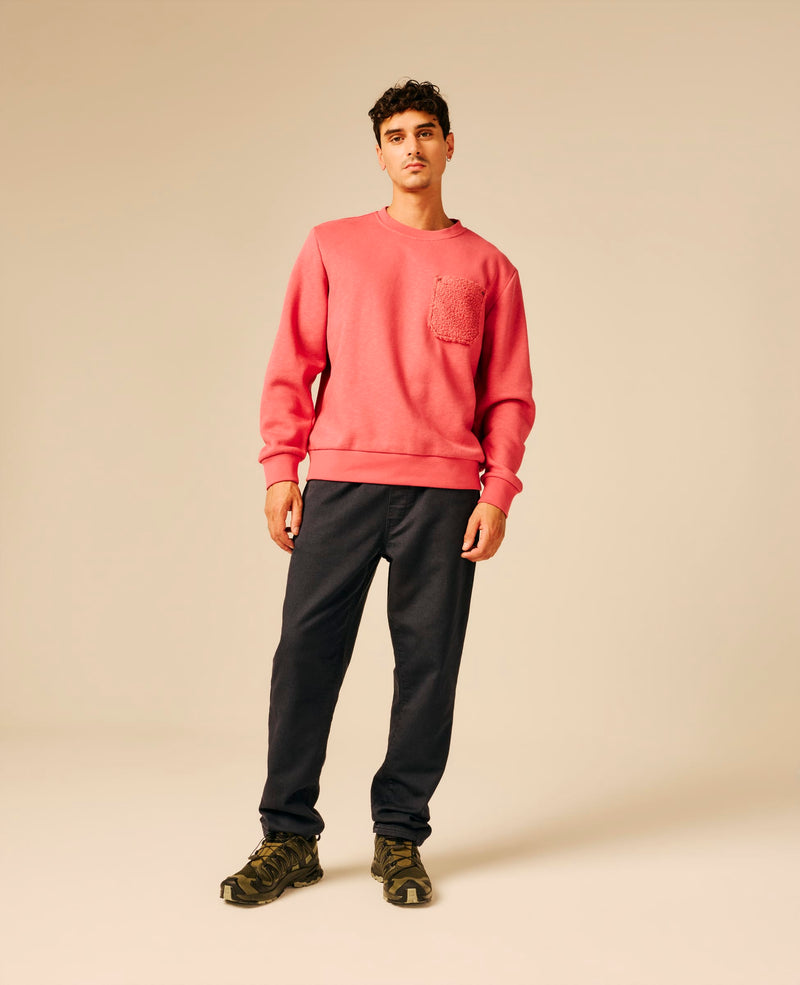 Sweat col rond unisexe rose - Leins | Sun Valley