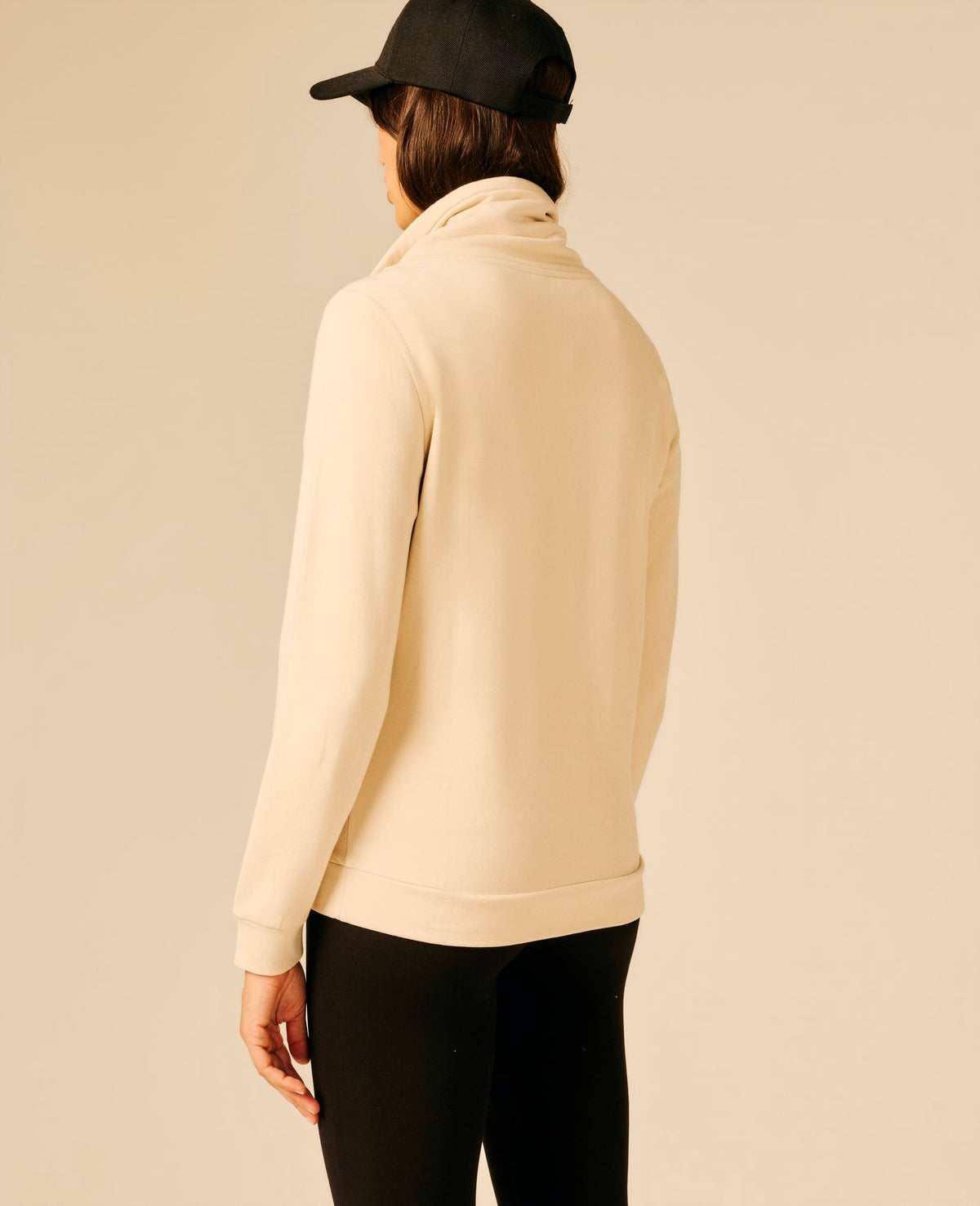 Sweat zippé femme beige clair - Dhart | Sun Valley, vue 2