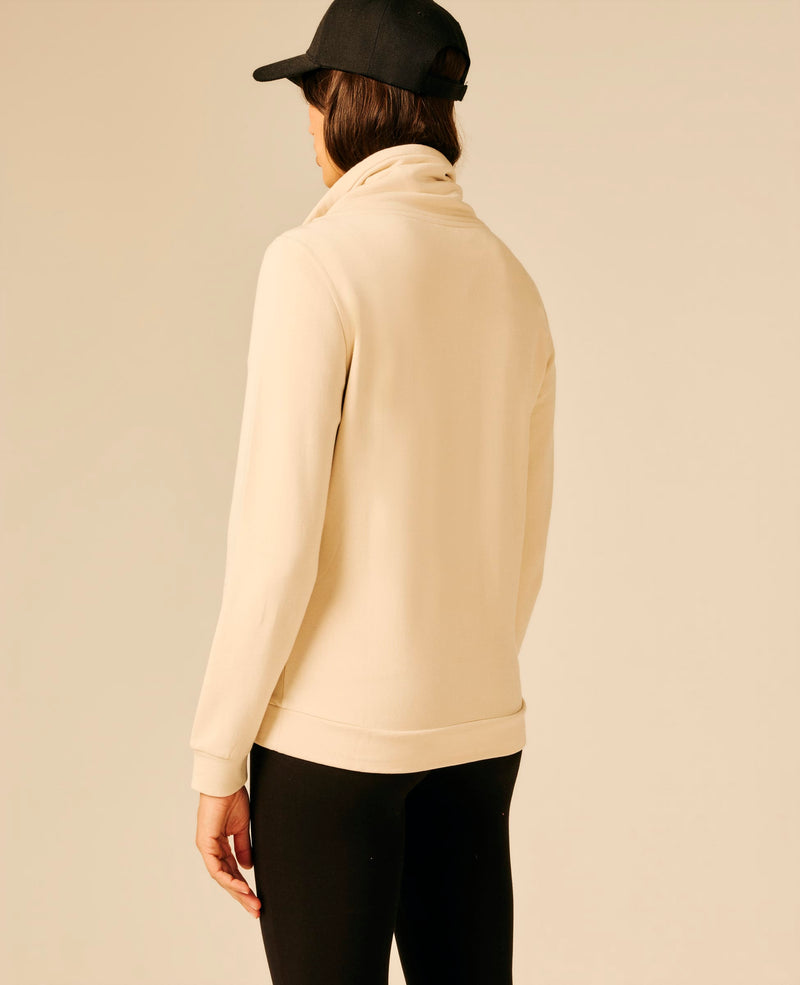 Sweat zippé femme beige clair - Dhart | Sun Valley, vue 2
