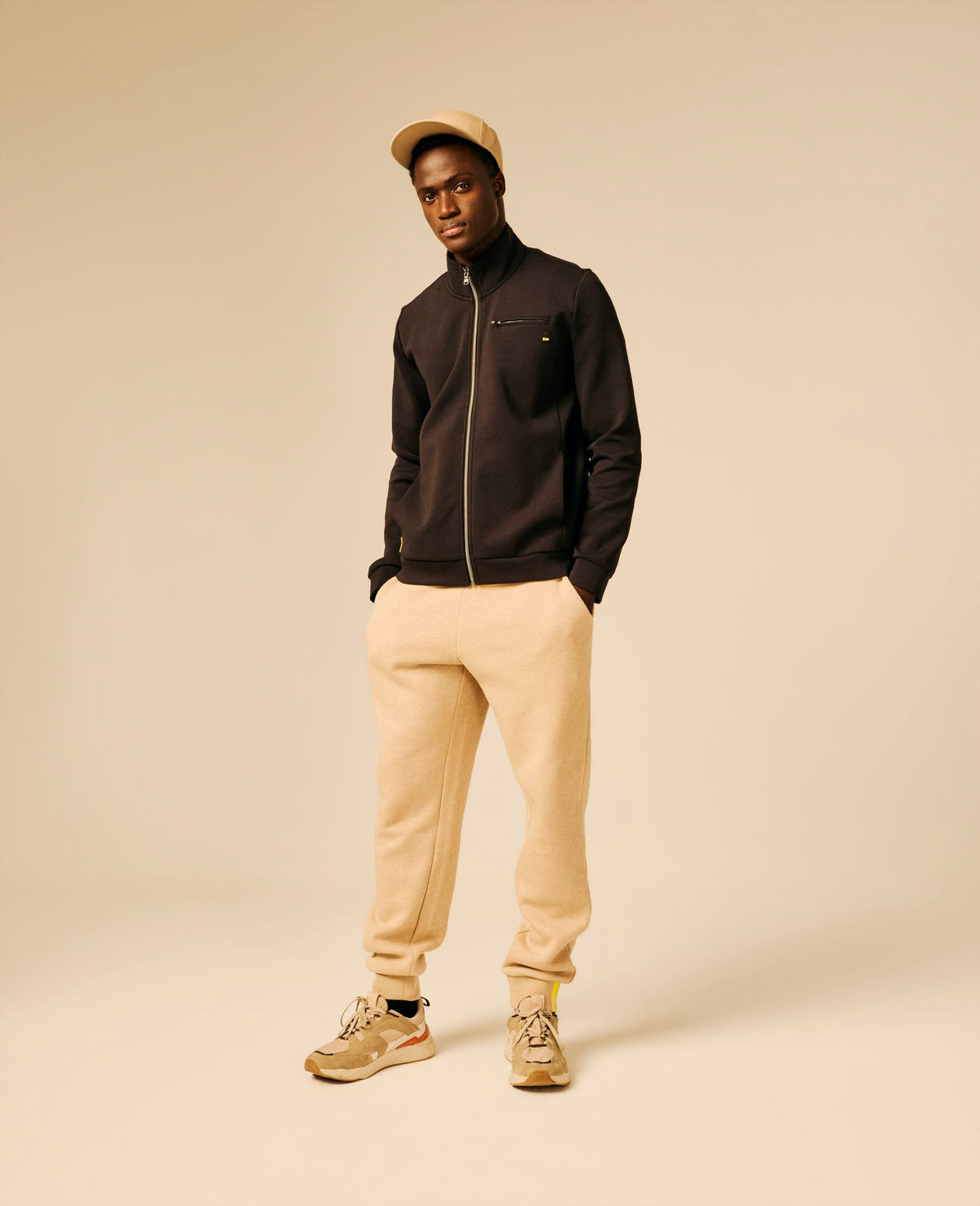 Sweat zippé homme noir - Linkid | Sun Valley