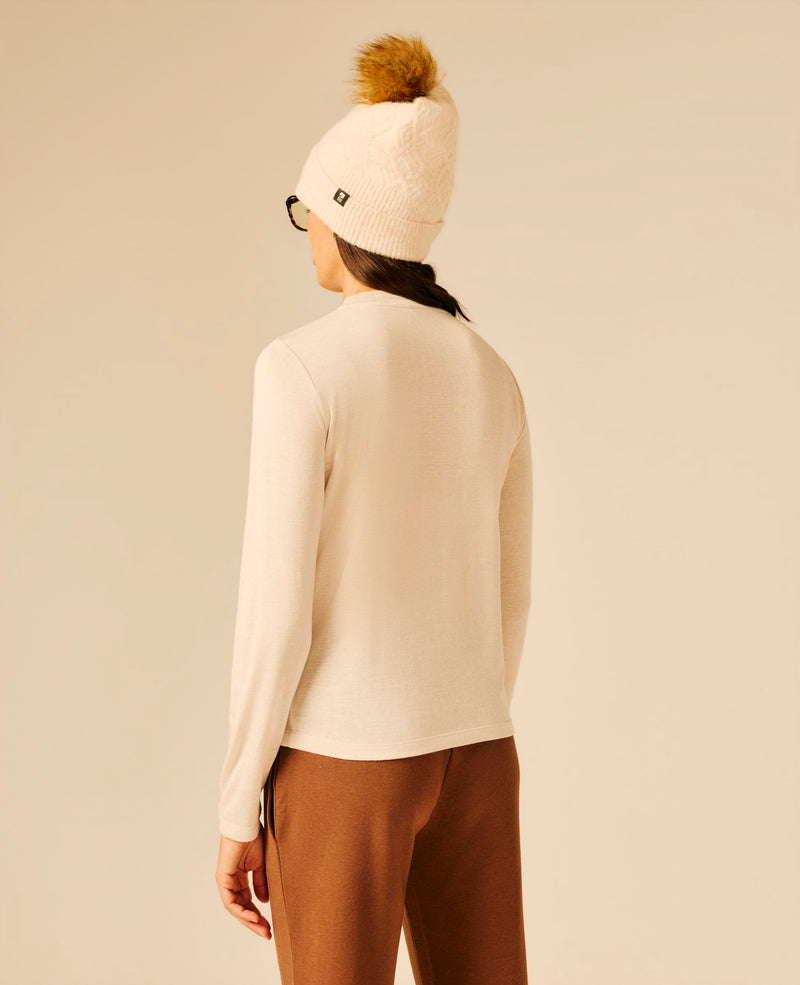 T-shirt femme beige clair - Pilke | Sun Valley, vue 2