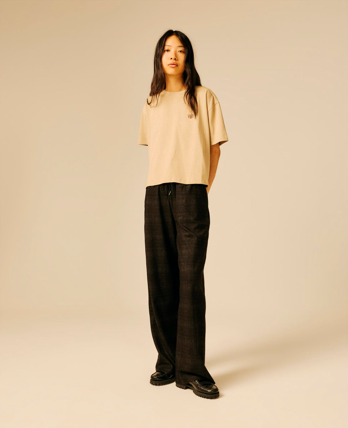 T-shirt femme beige - Pentine | Sun Valley, vue 3