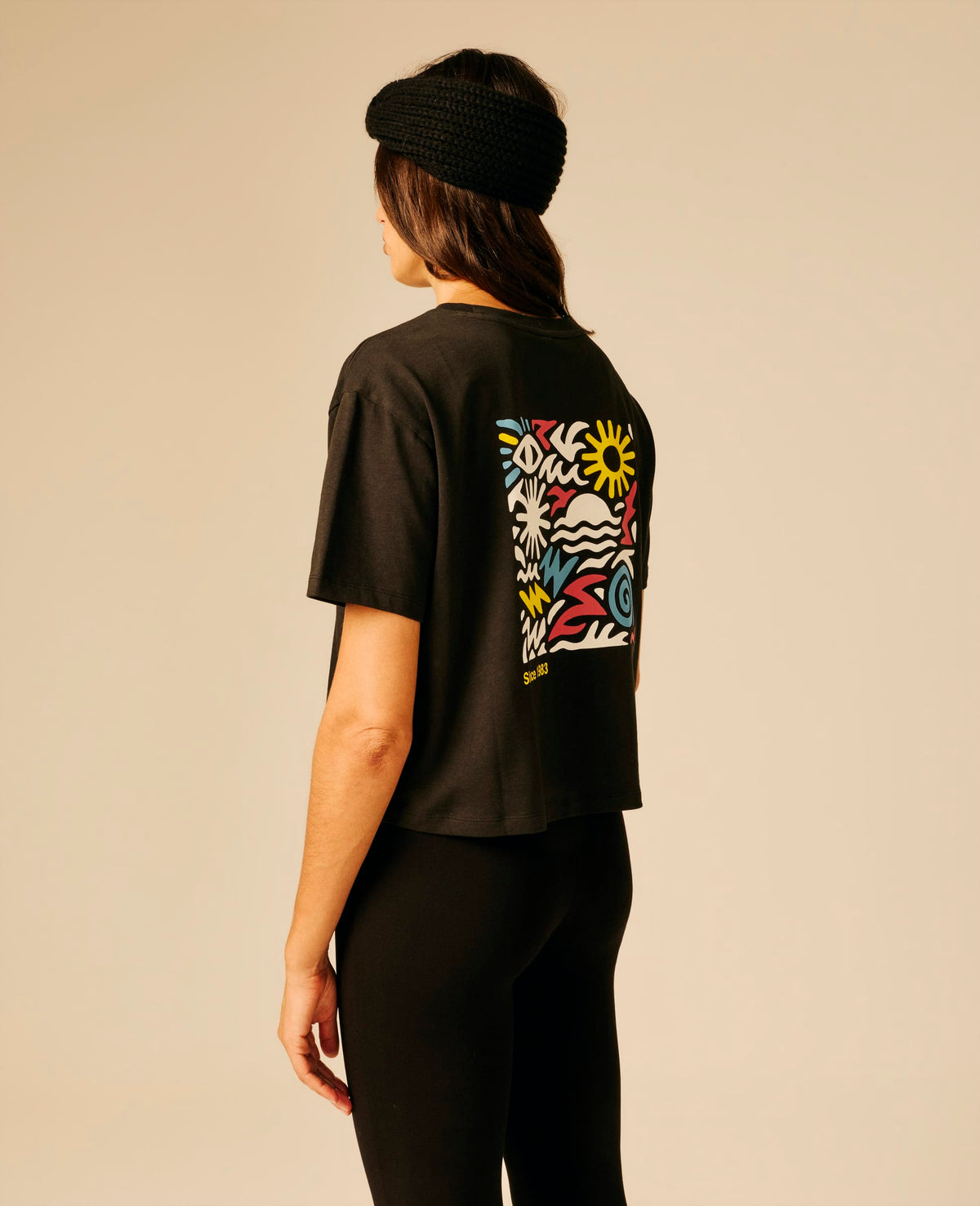 T-shirt femme noir - Pentine | Sun Valley, vue 5