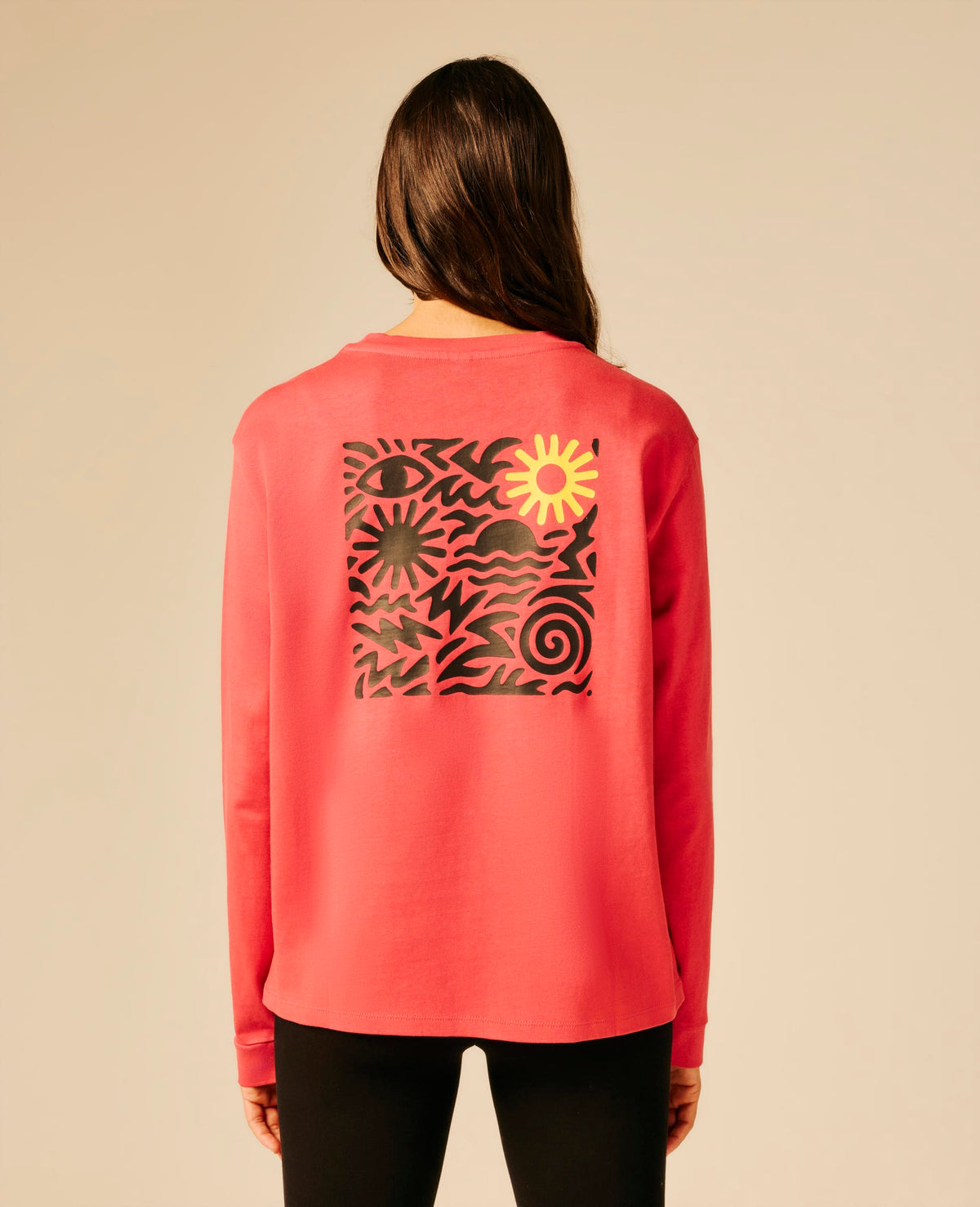 T-shirt femme rose - Perch | Sun Valley, vue 2