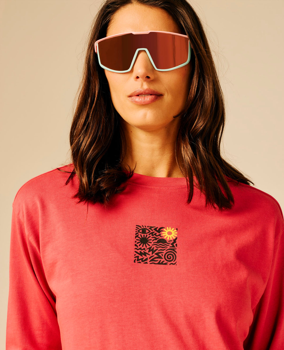 T-shirt femme rose - Perch | Sun Valley, vue 4