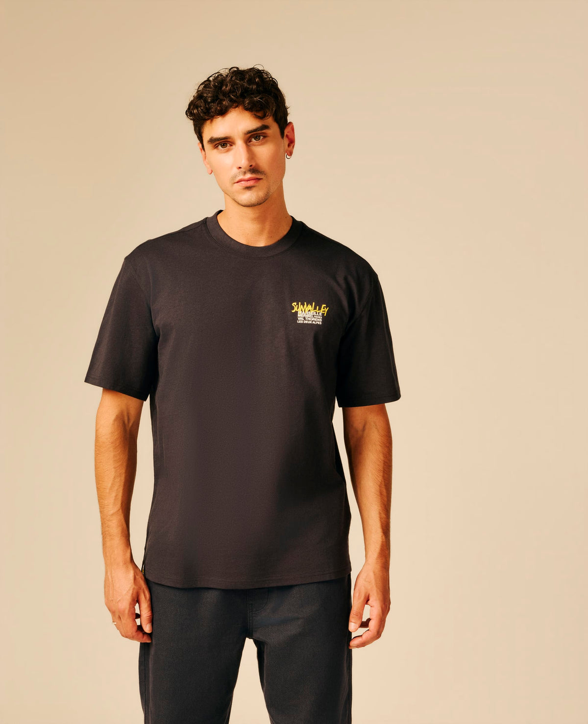 T-shirt homme anthracite Bleu - Captan | Sun Valley, vue 3
