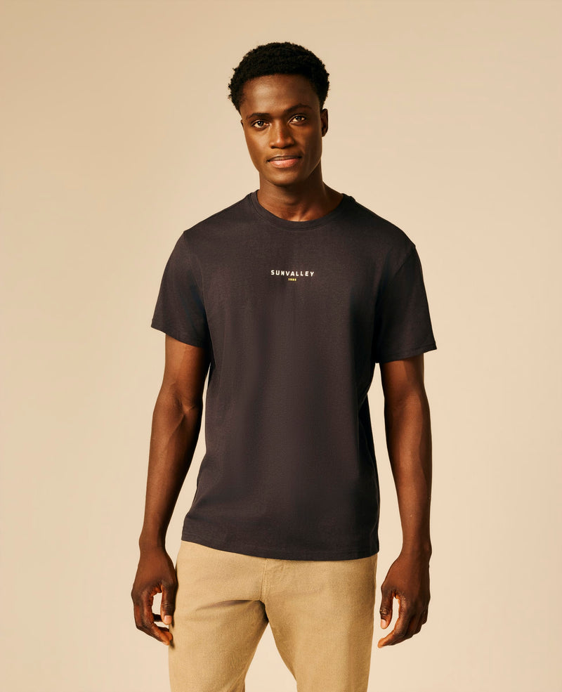 T-shirt homme anthracite Bleu - Cendry | Sun Valley, vue 3