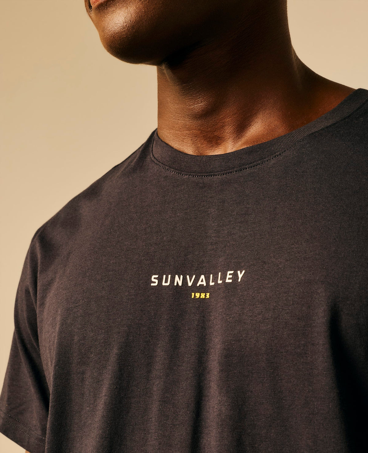 T-shirt homme anthracite Bleu - Cendry | Sun Valley, vue 5