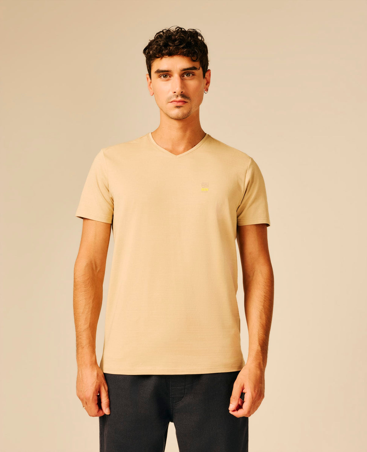 T-shirt homme beige - Chiampo | Sun Valley, vue 3