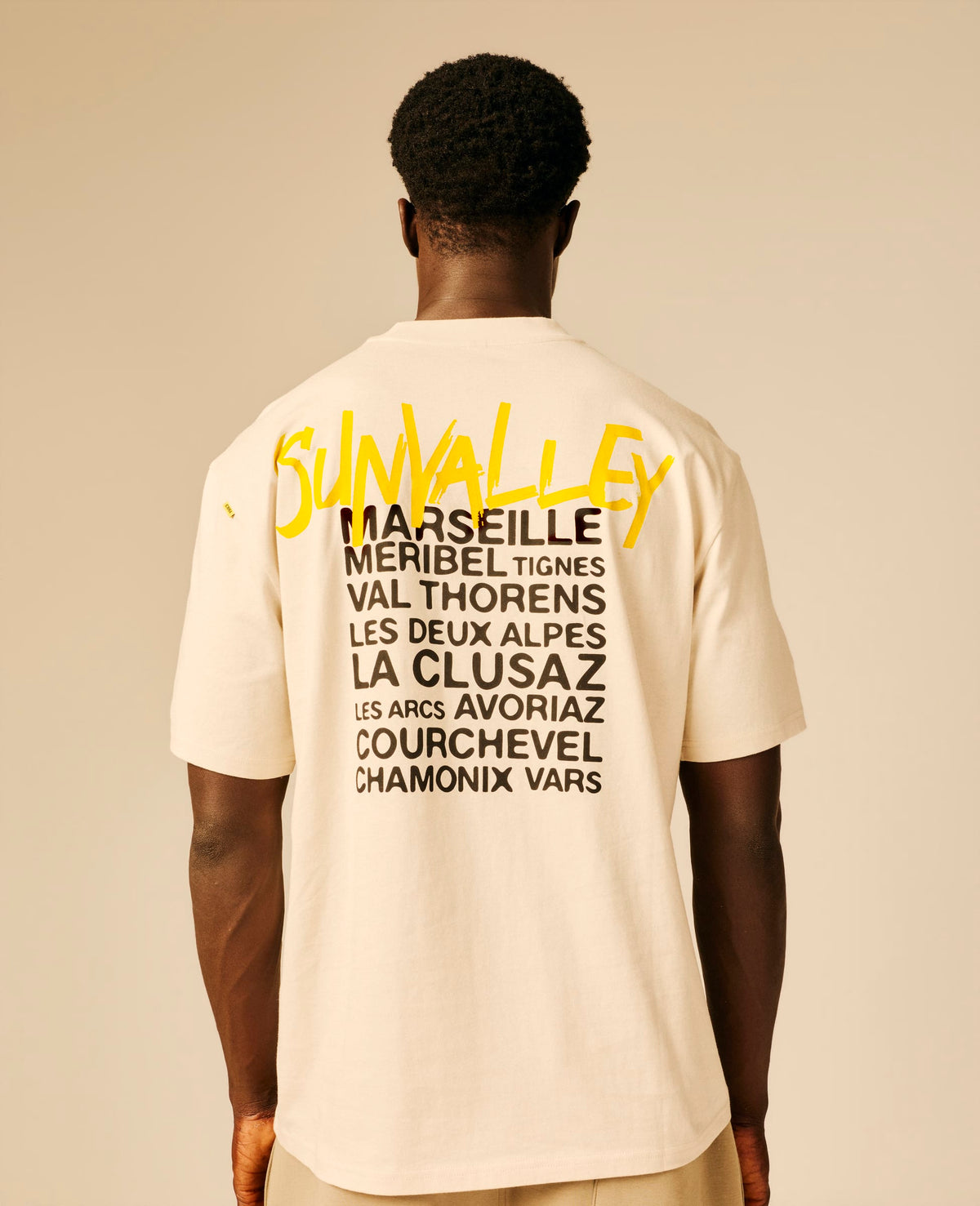 T-shirt homme beige clair - Captan | Sun Valley, vue 2