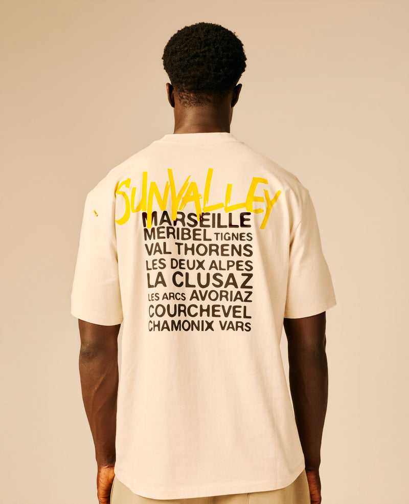 T-shirt homme beige clair - Captan | Sun Valley, vue 2