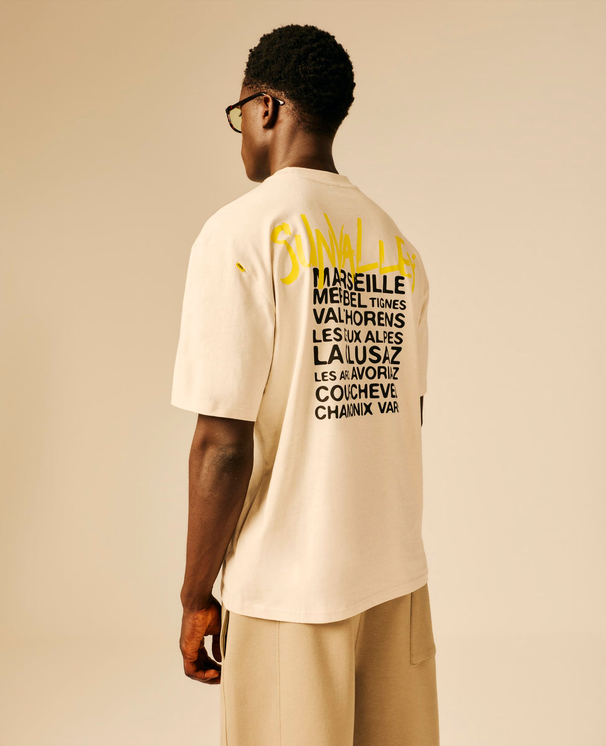 T-shirt homme beige clair - Captan | Sun Valley, vue 4