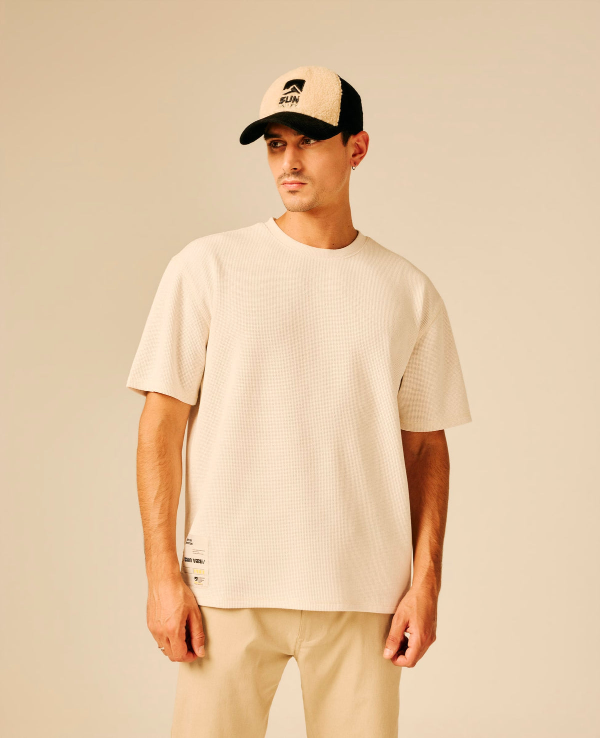 T-shirt homme beige clair - Csylor | Sun Valley, vue 3