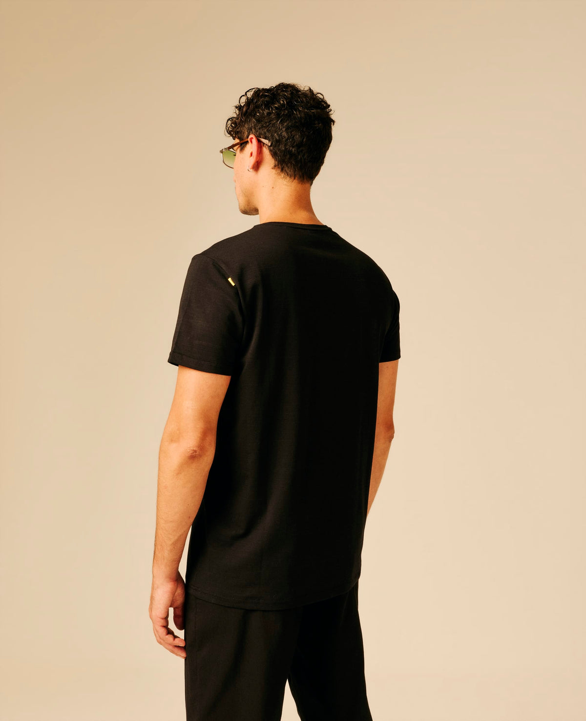 T-shirt homme noir - Chiampo | Sun Valley, vue 2