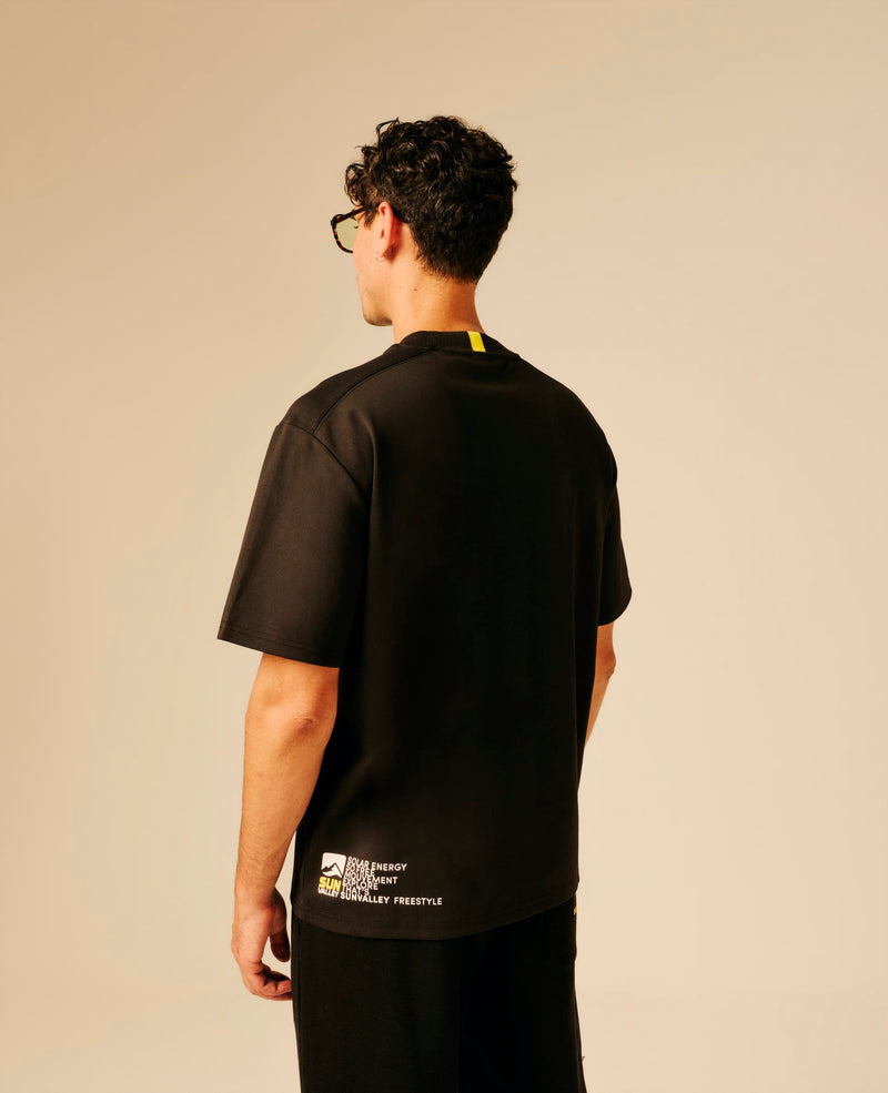 T-shirt homme noir - Ciceron | Sun Valley, vue 2
