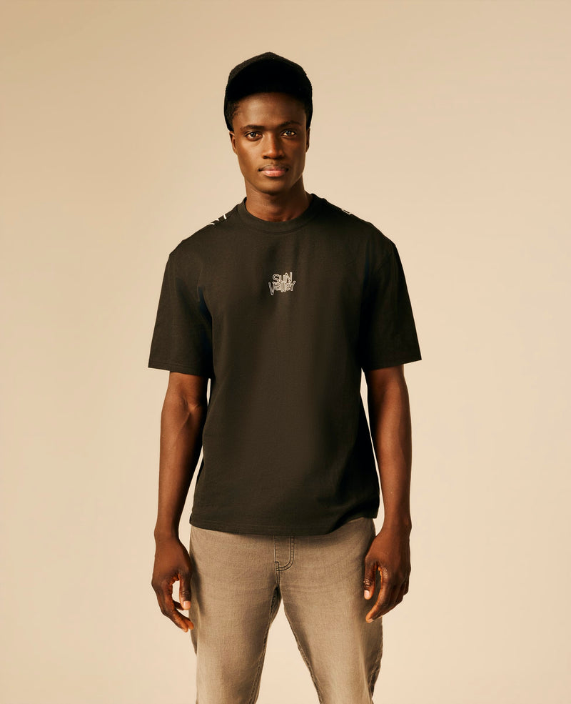 T-shirt homme noir - Cruwer | Sun Valley, vue 3