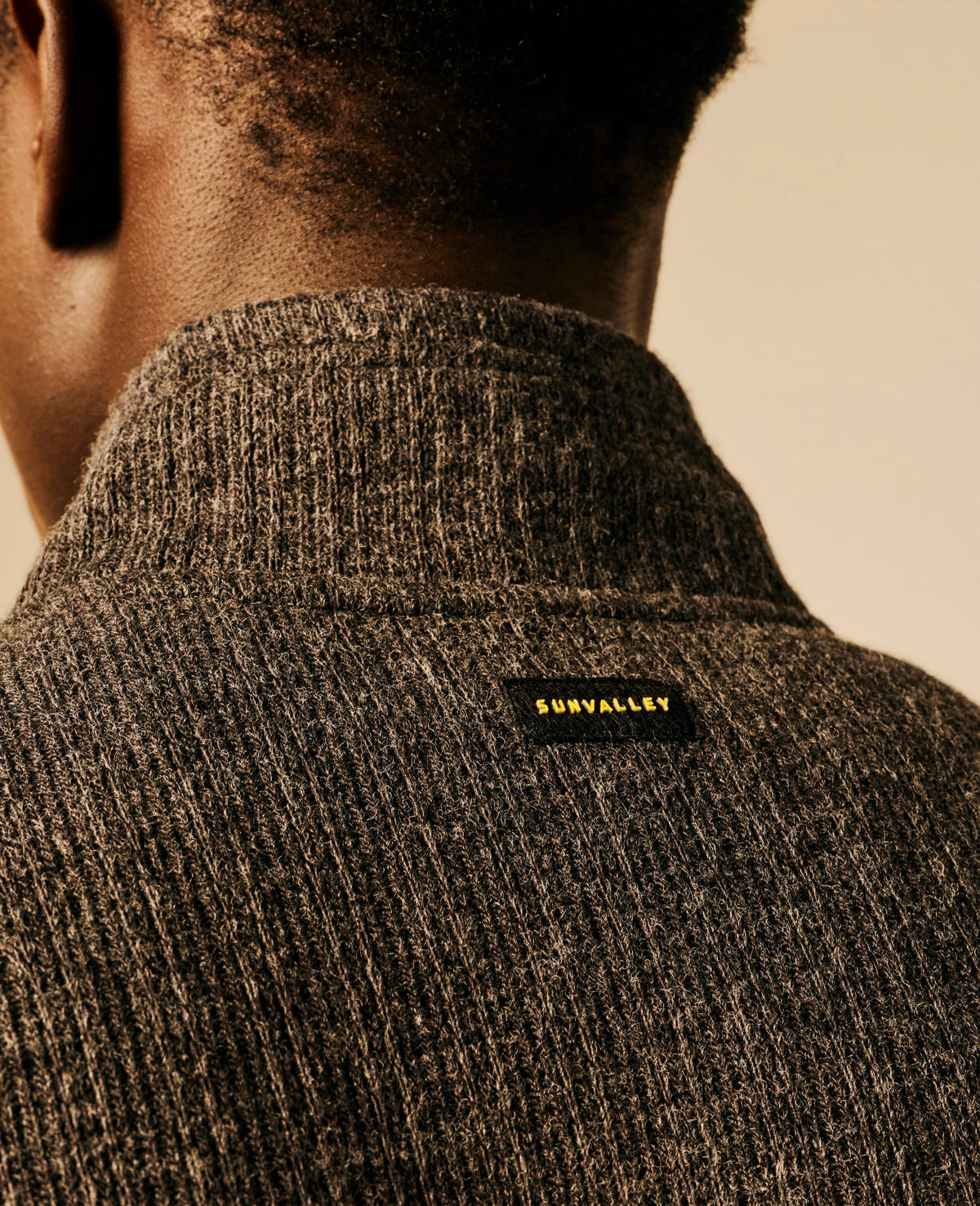 Veste bi-matière homme gris foncé chiné - Ebesty | Sun Valley, vue 7