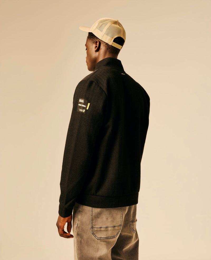 Veste bi-matière homme noir - Ebesty | Sun Valley, vue 2