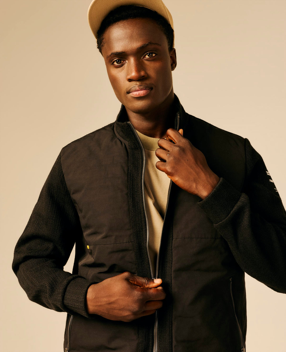 Veste bi-matière homme noir - Ebesty | Sun Valley, vue 4