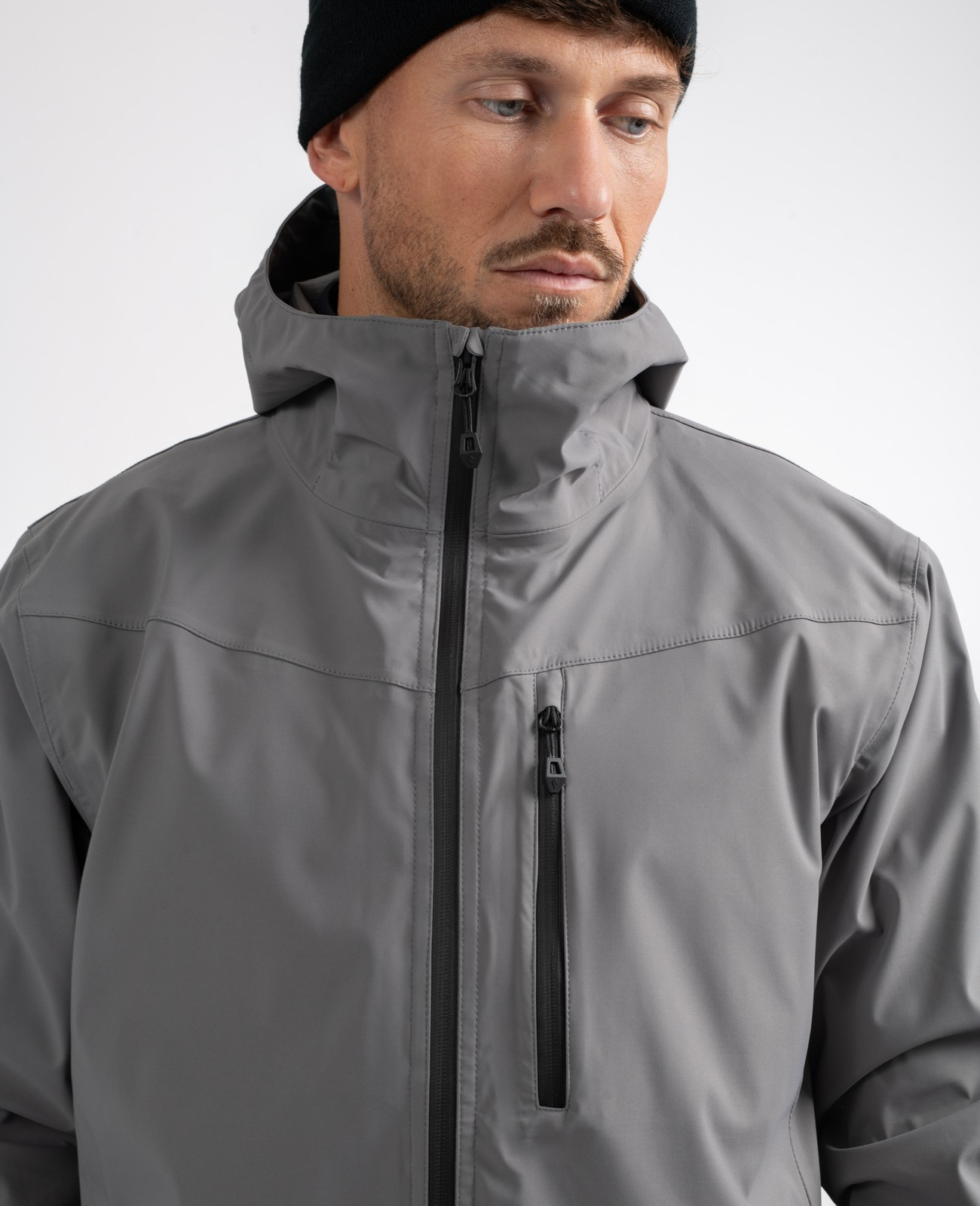 Drop Shape Jacket Men's grey softshell jacket - Dropp | Sun Valley