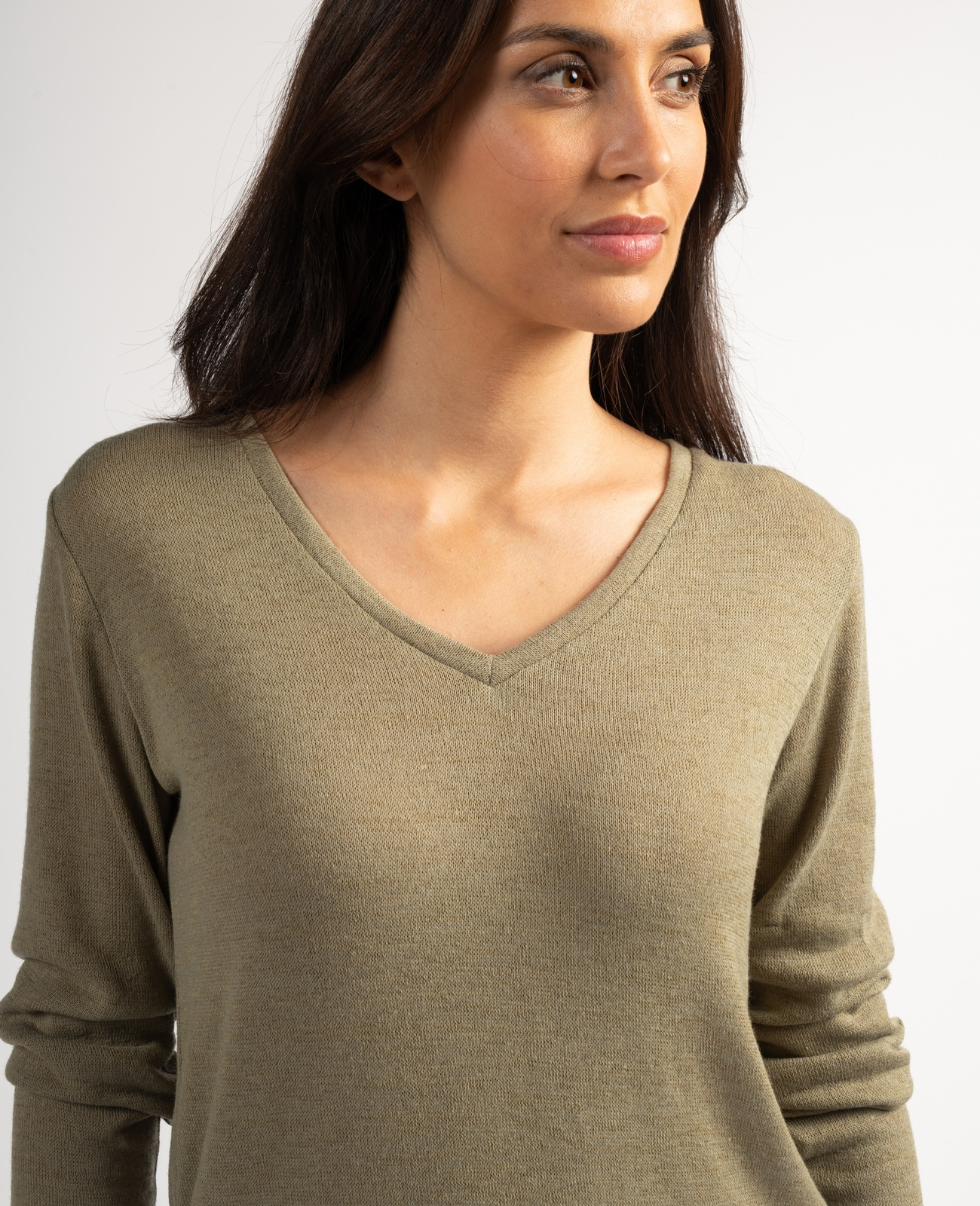 Pull Femme P.I.A.N.O à Nouer Devant - Maille Fine Avec Broderie, Taille S, Couleur Rouille
